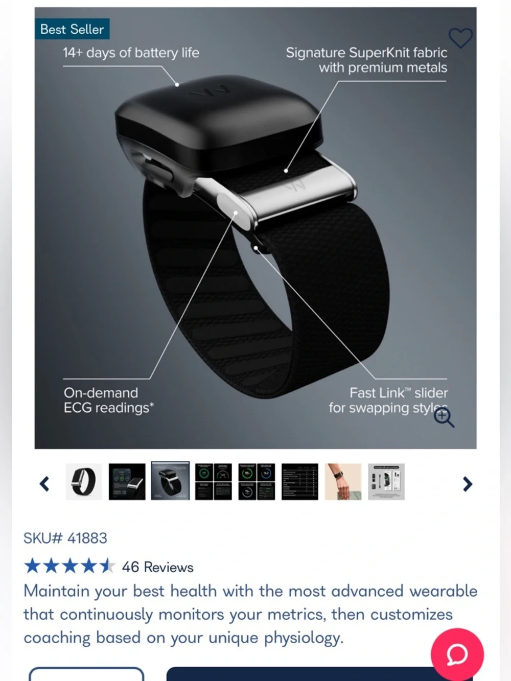 WHOOP Life Wearable Health and Activity Tracker